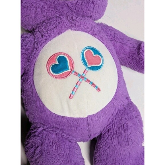 Build-A-Bear 18" Care Bears Purple Lollipop Share Bear Plush, 2015 - Picture 4 of 7